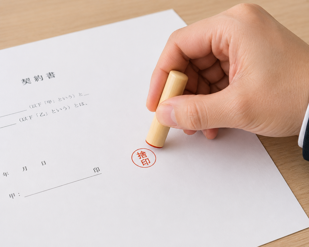 【自動車登録】自動車登録に関する書類の捨印