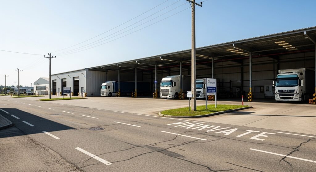 【運送業許可】車庫の前面道路が「私道」の場合はどうする？