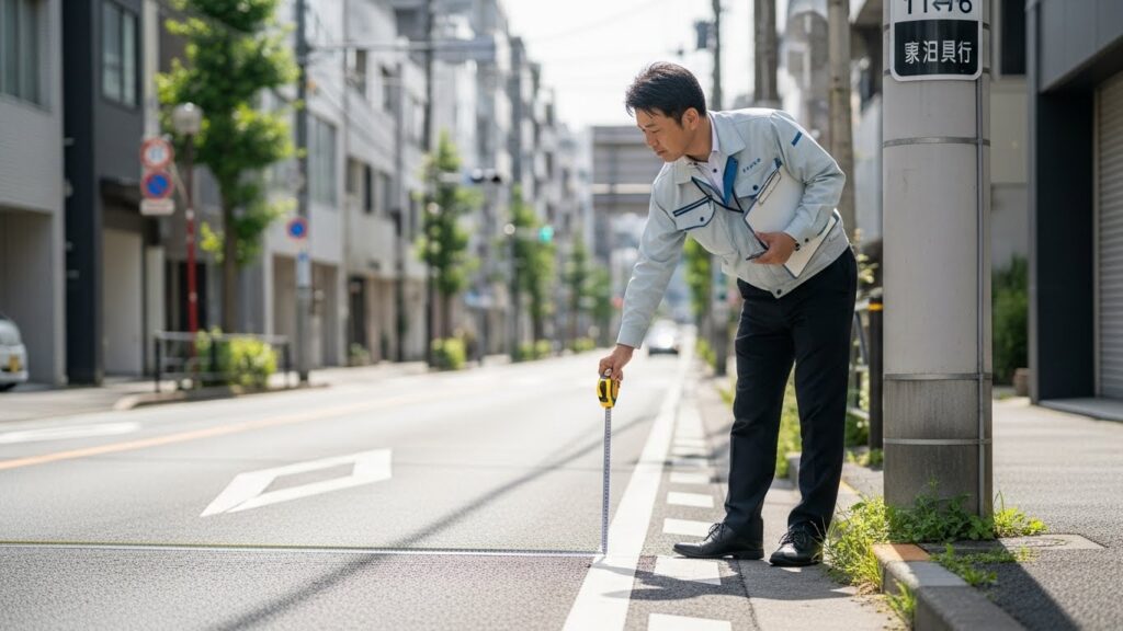 【都市型ハイヤー】車庫の前面道路幅には注意が必要です。