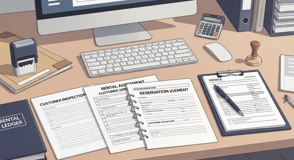 【レンタカー許可】レンタカー事業に必要な「貸渡簿」と「貸渡証」