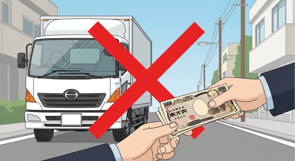 【運送業許可】「白トラ」は違法です。ご注意を！