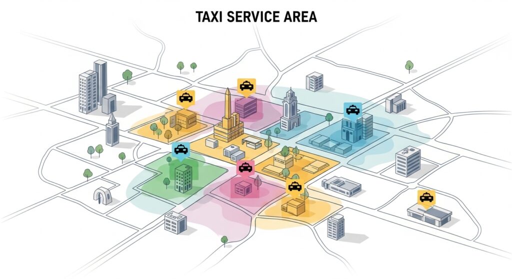 【福祉タクシー（介護タクシー）】福祉タクシーの営業エリア
