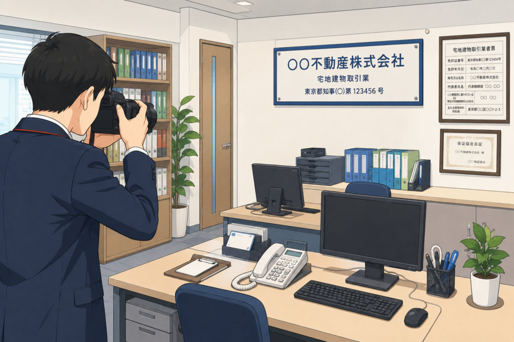 【宅建業】免許申請に必要な事務所の「写真」。撮影のポイントとは？