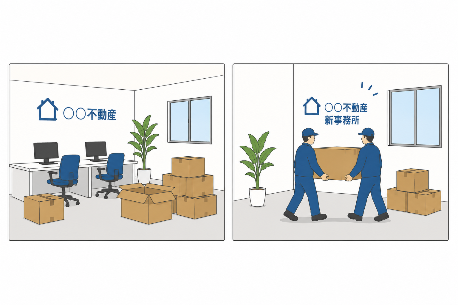 【宅建業】「事務所を移転」した際には「変更届」が必要です。